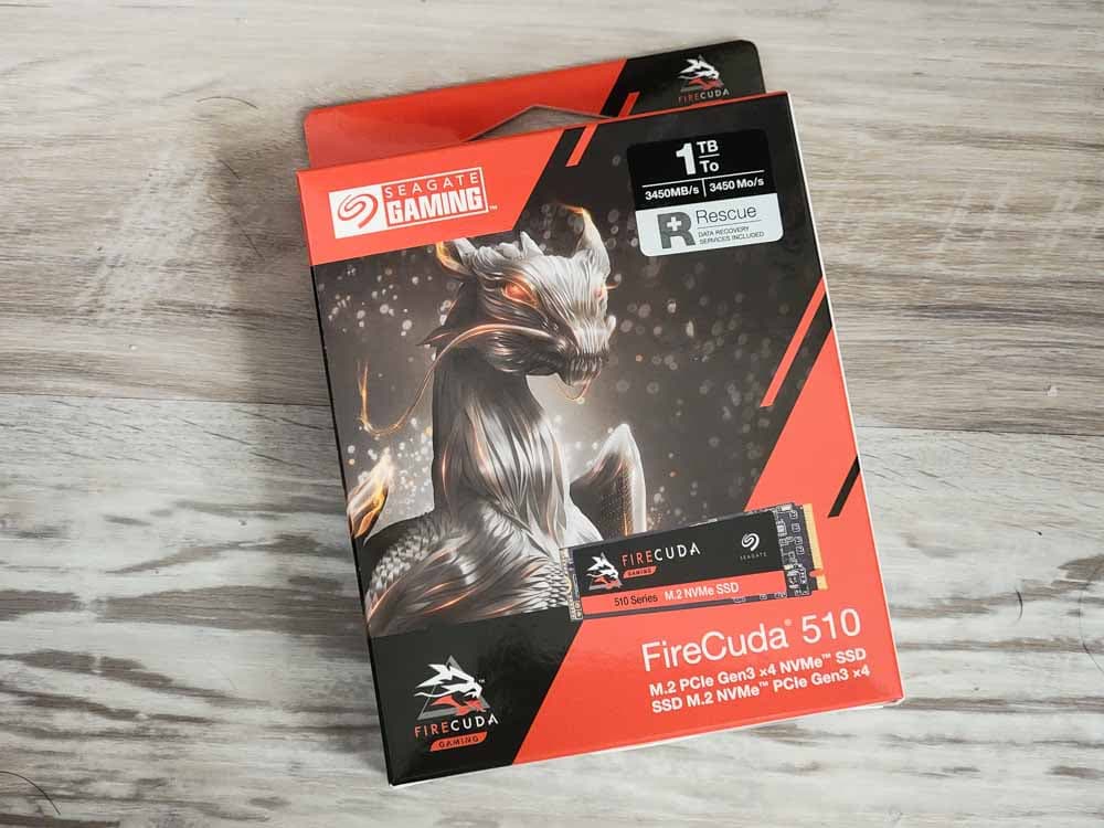 Seagate FireCuda 510 1TB PCIe Gen3 NVMe M.2 SSD