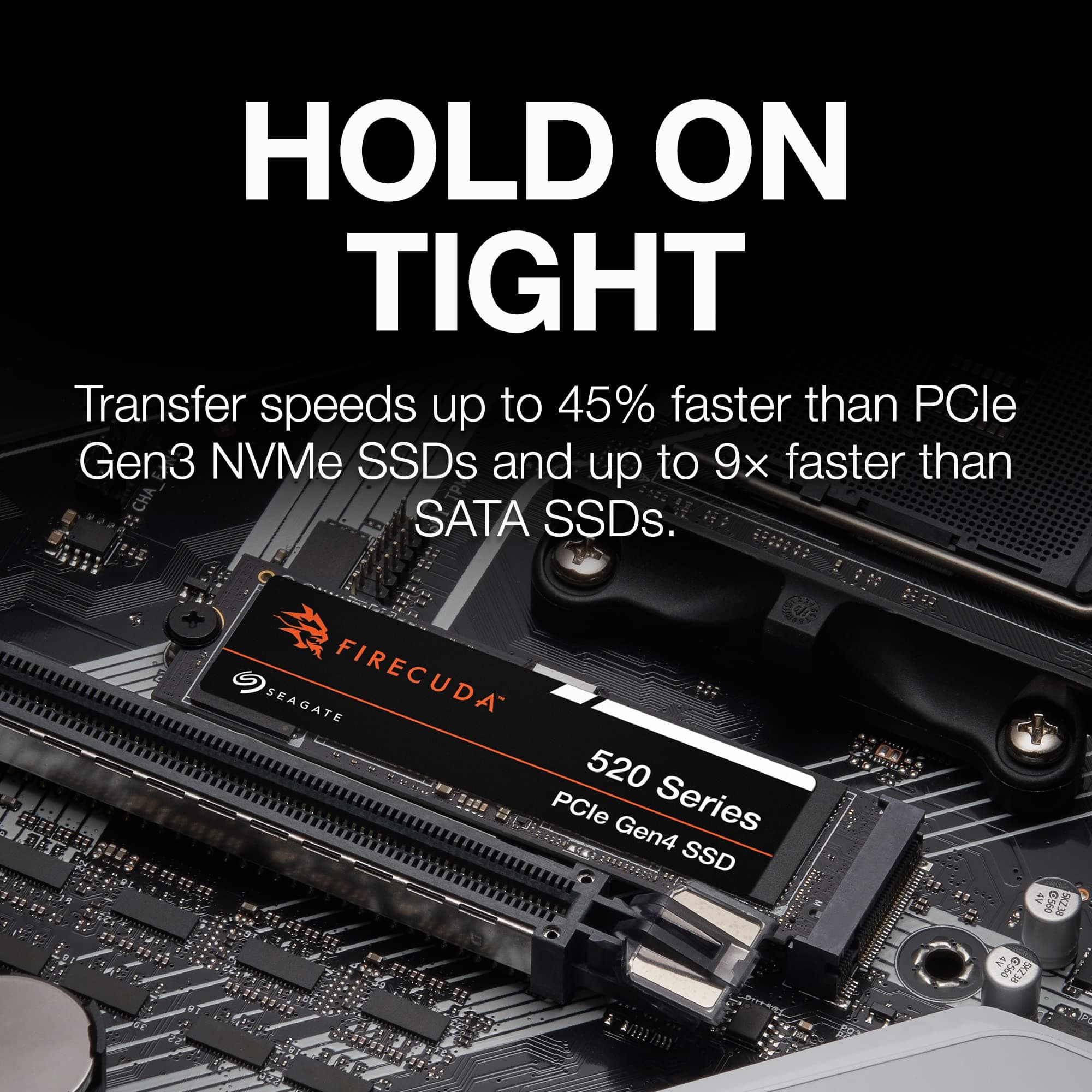 Seagate FireCuda 520 1TB PCIe Gen4 NVMe M.2 SSD