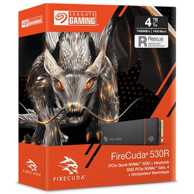 Seagate FireCuda 530R 2TB PCIe Gen4 NVMe M.2 SSD