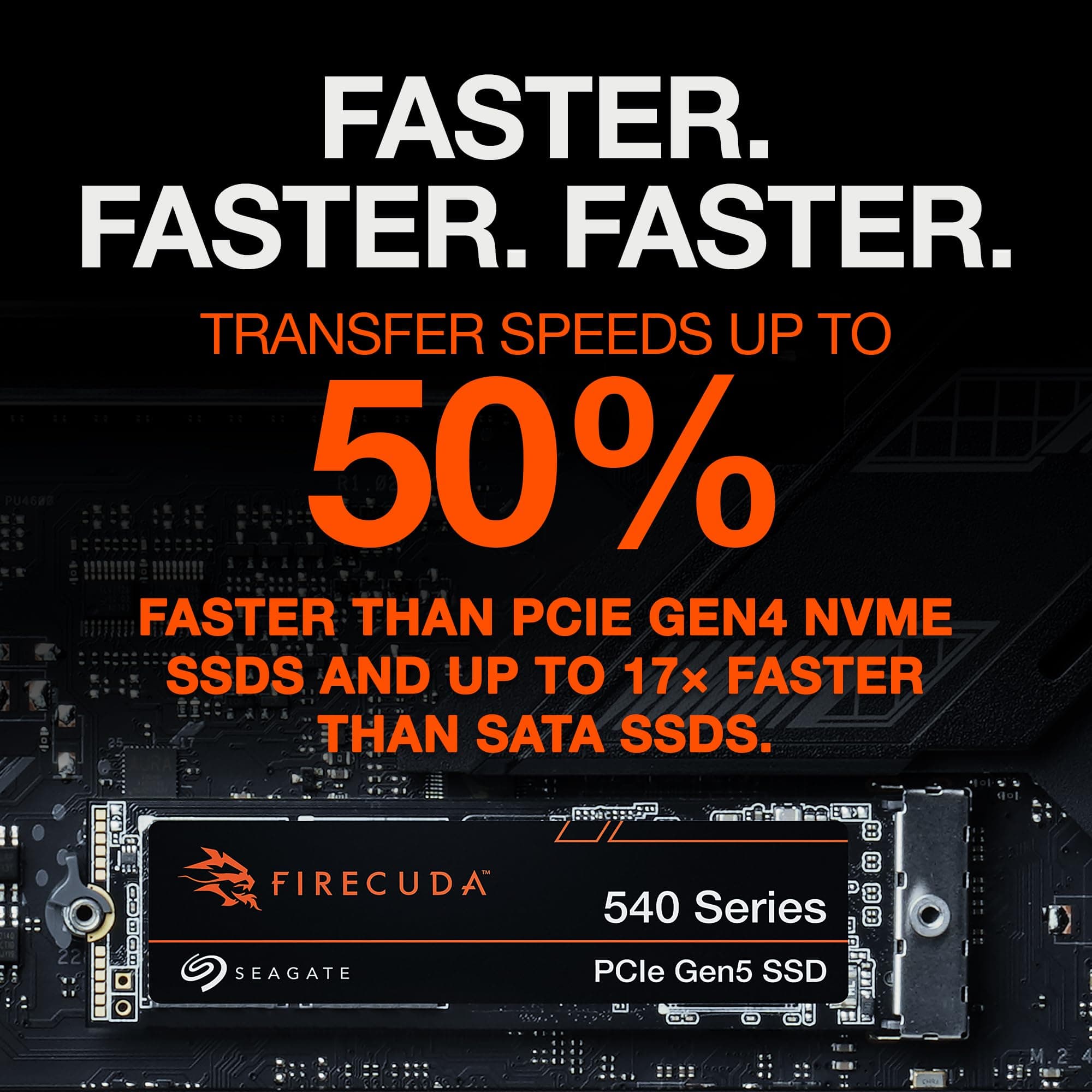 Seagate FireCuda 540 2TB PCIe Gen5 NVMe M.2 SSD