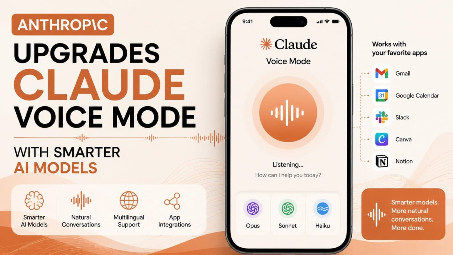 Anthropic Upgrades Claude Voice Mode With Access to Opus and Sonnet Models