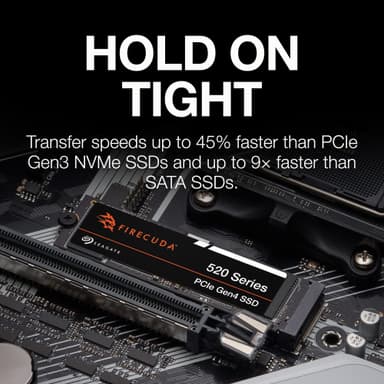 Seagate FireCuda 520 1TB PCIe Gen4 NVMe M.2 SSD