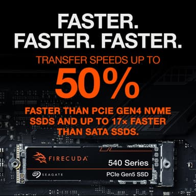 Seagate FireCuda 540 2TB PCIe Gen5 NVMe M.2 SSD